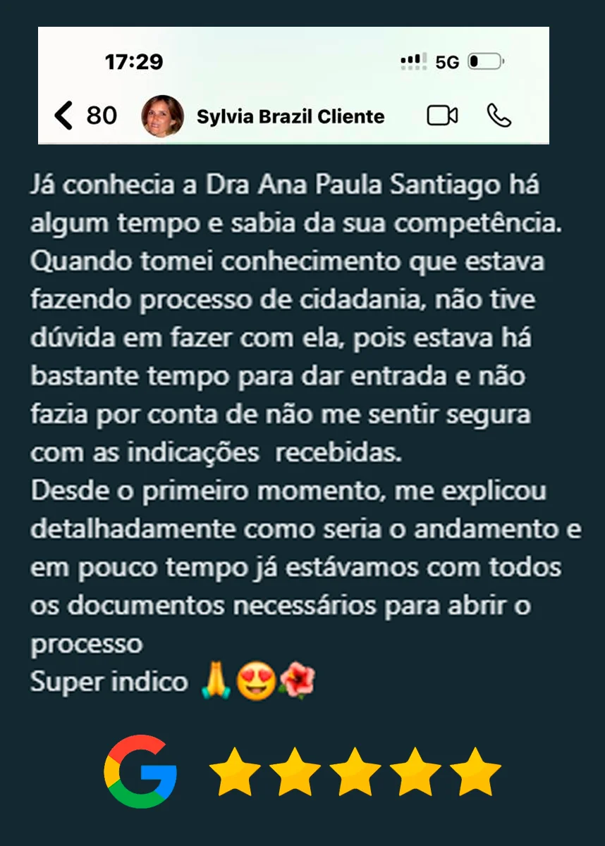 Depoimento da cliente Sylvia sobre o atendimento da Dra. Ana Paula Santiago